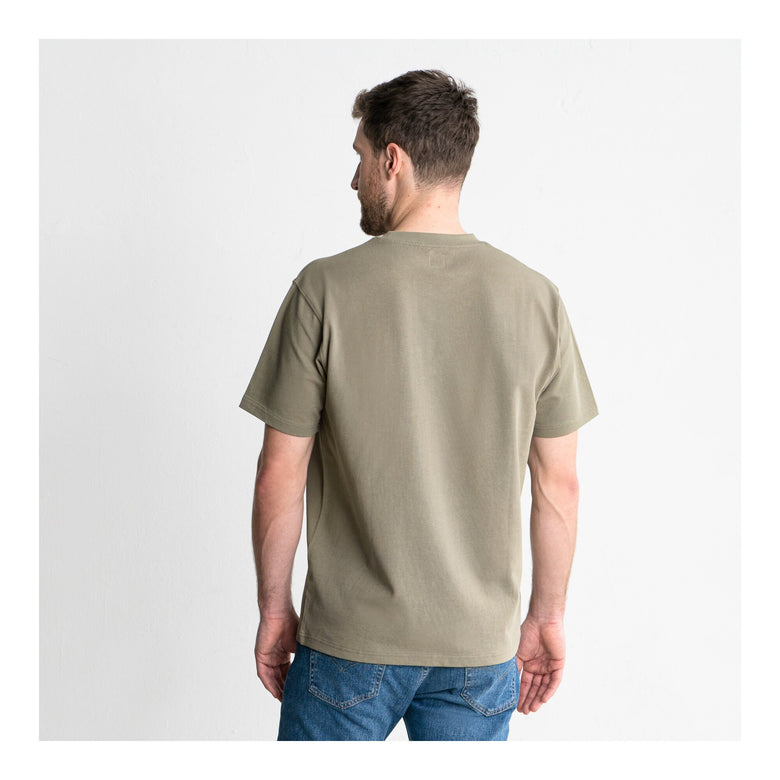 STIER Heavy Tee Pocket organic cotton L Olive