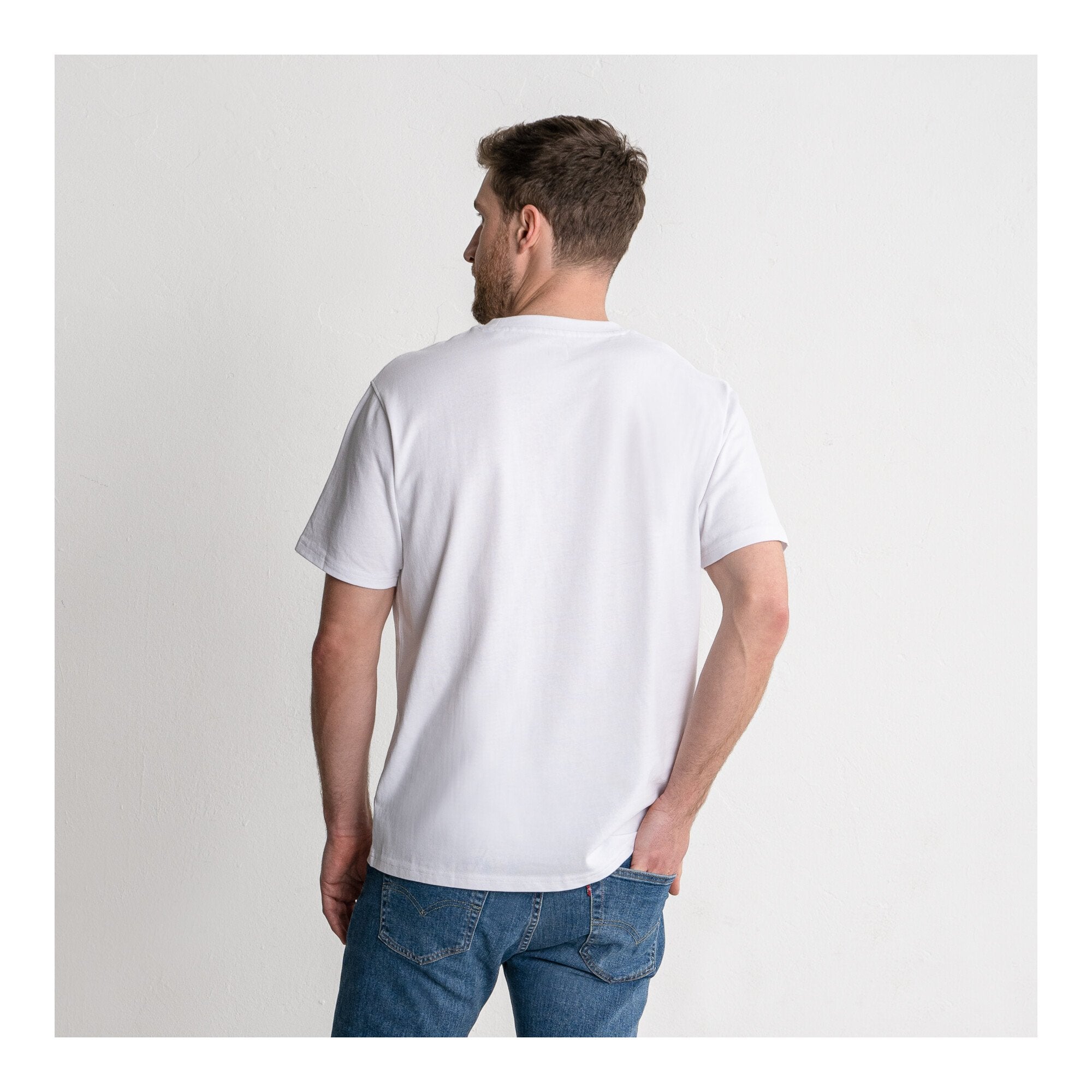STIER Heavy Tee Pocket organic cotton L White