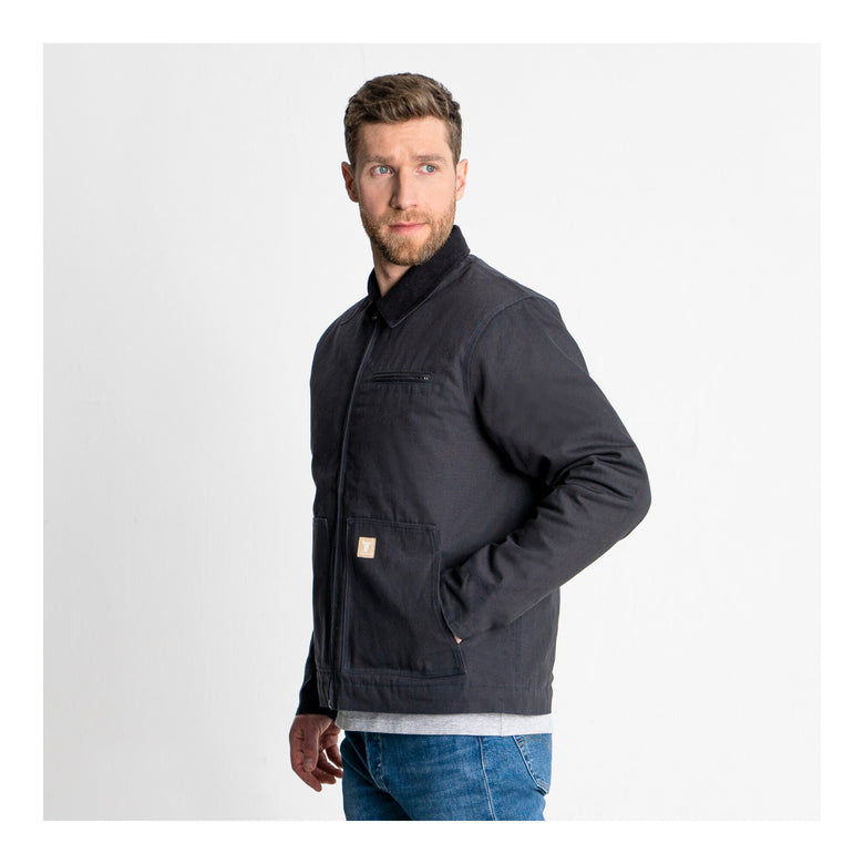 STIER Heavy Work Jacket Padded bci cotton L Black