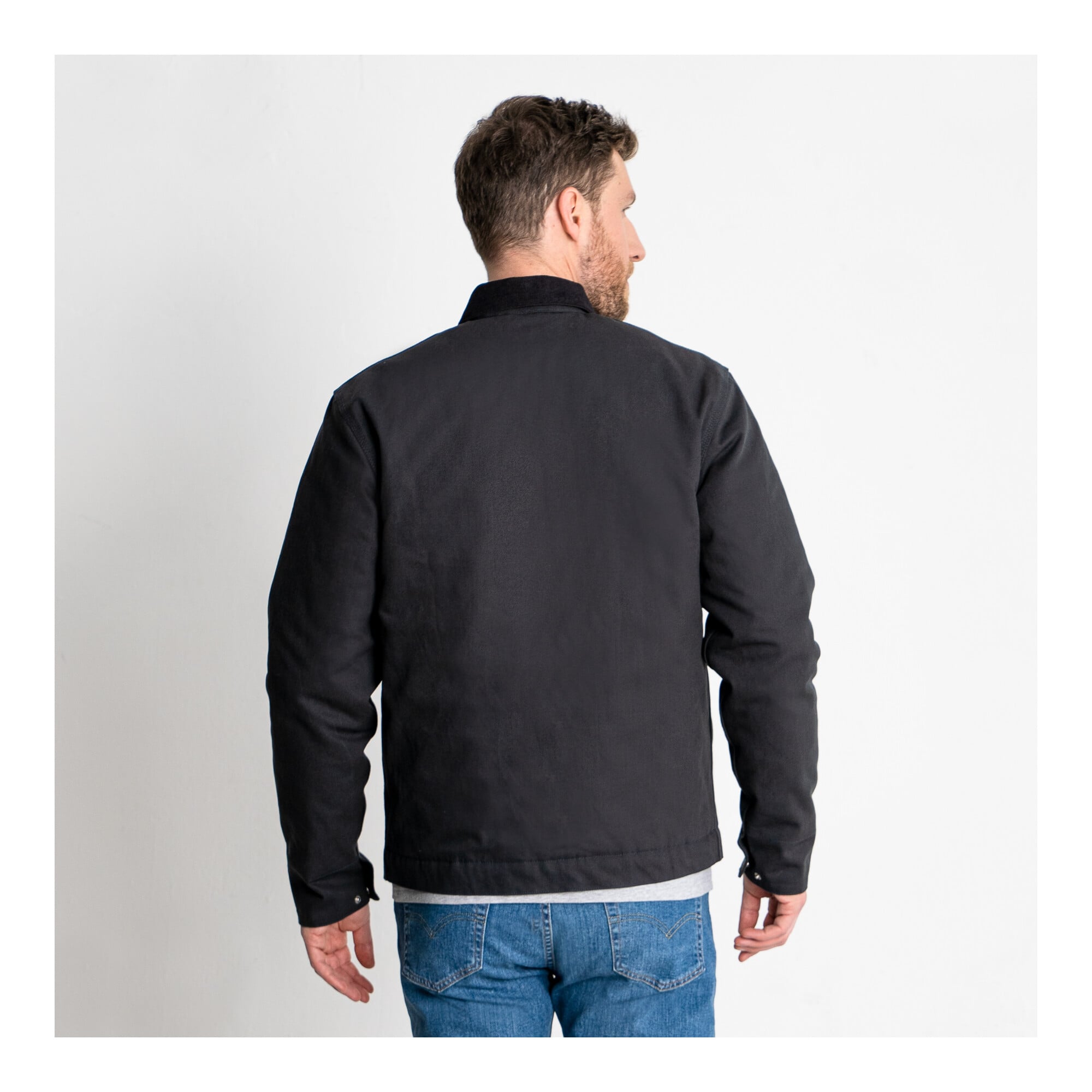 STIER Heavy Work Jacket Padded bci cotton S Black