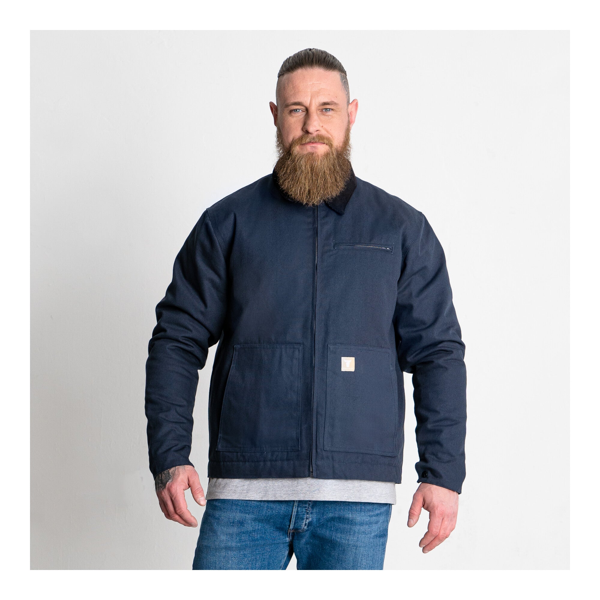 STIER Heavy Work Jacket Padded bci cotton S Navy