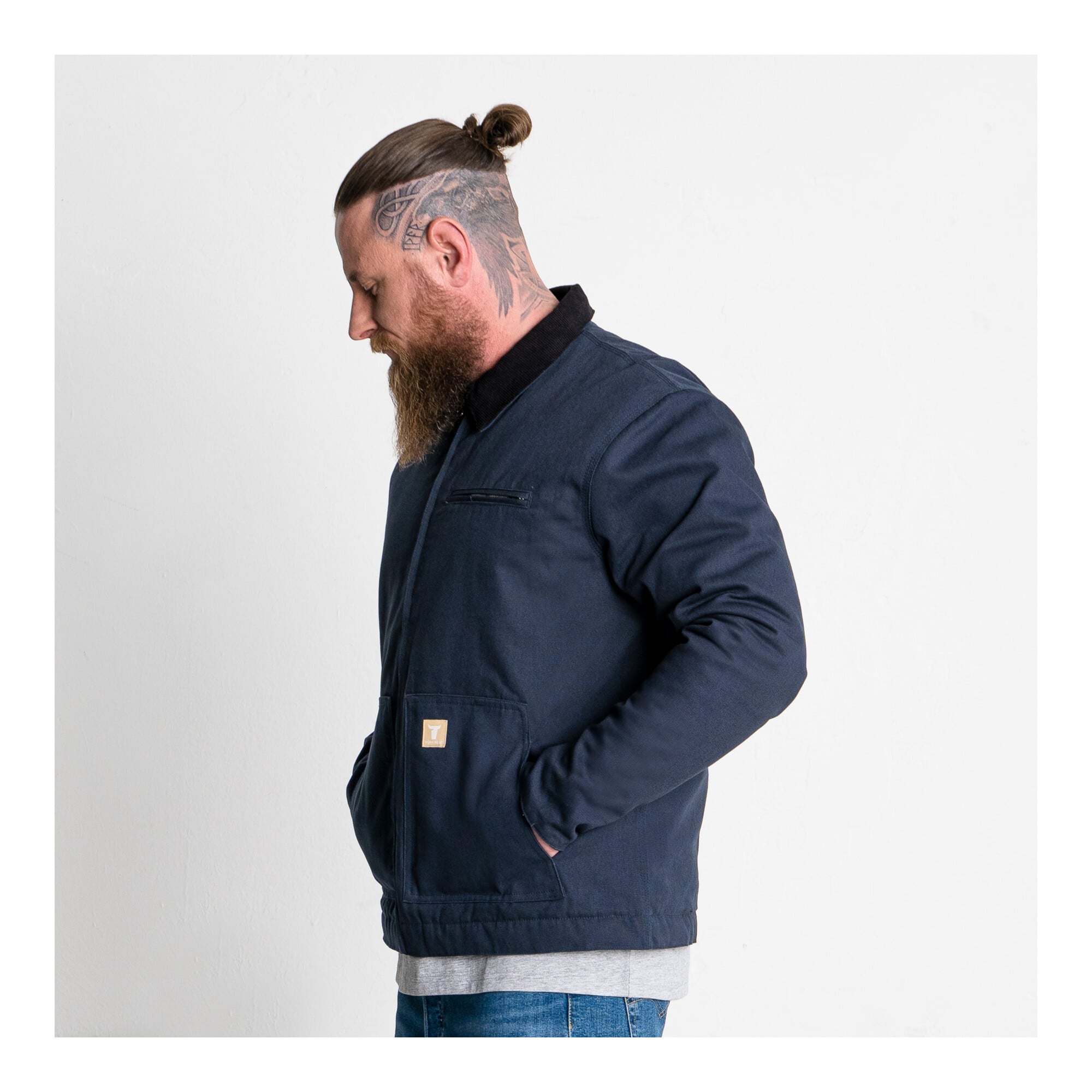 STIER Heavy Work Jacket Padded bci cotton S Navy