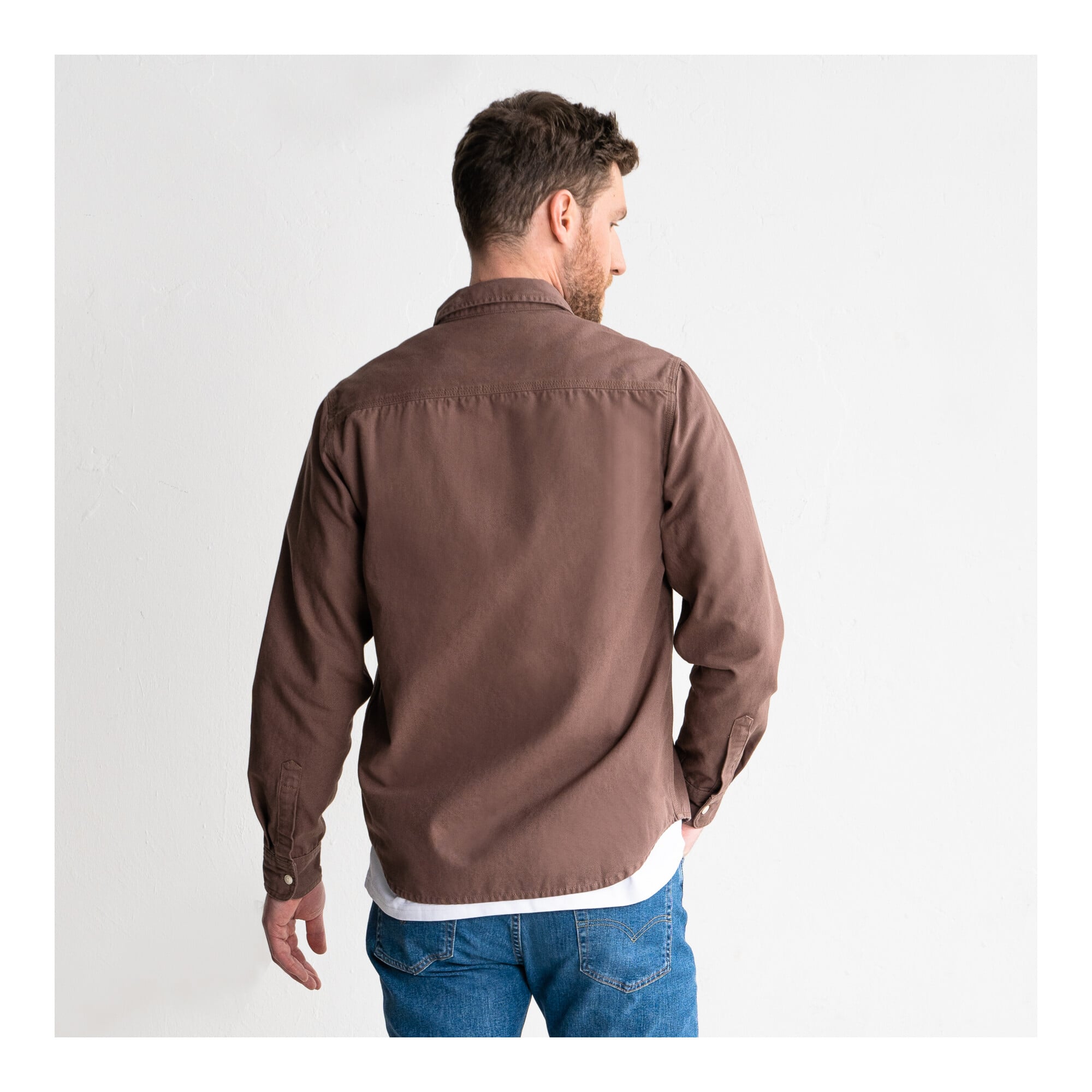 STIER Heavy Work Shirt Canvas bci cotton L Signature Brown