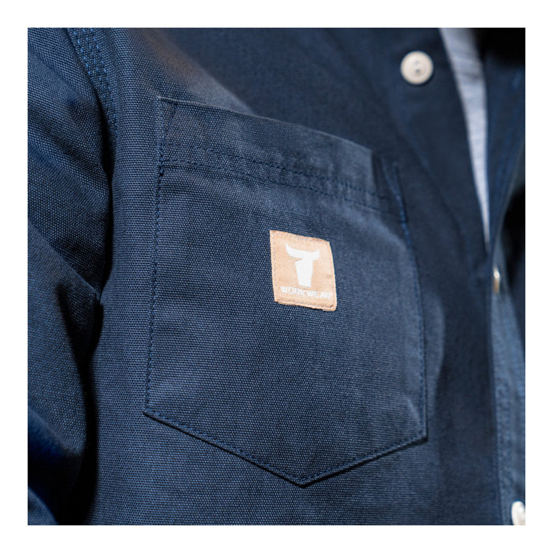 STIER Heavy Work Shirt Canvas bci cotton M Navy