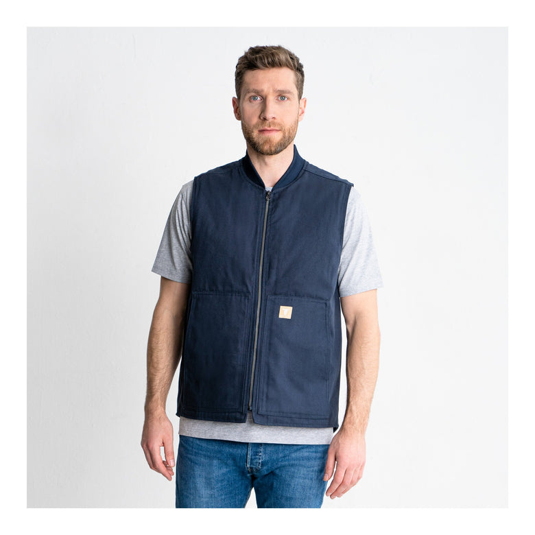 STIER Heavy Work Vest Padded bci cotton M Navy