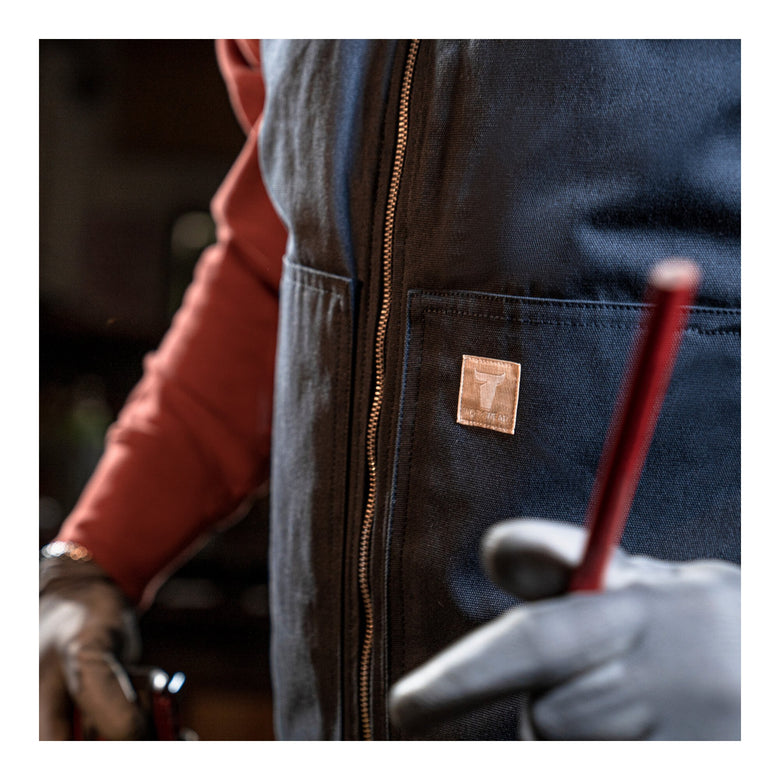 STIER Heavy Work Vest Padded bci cotton M Signature Brown