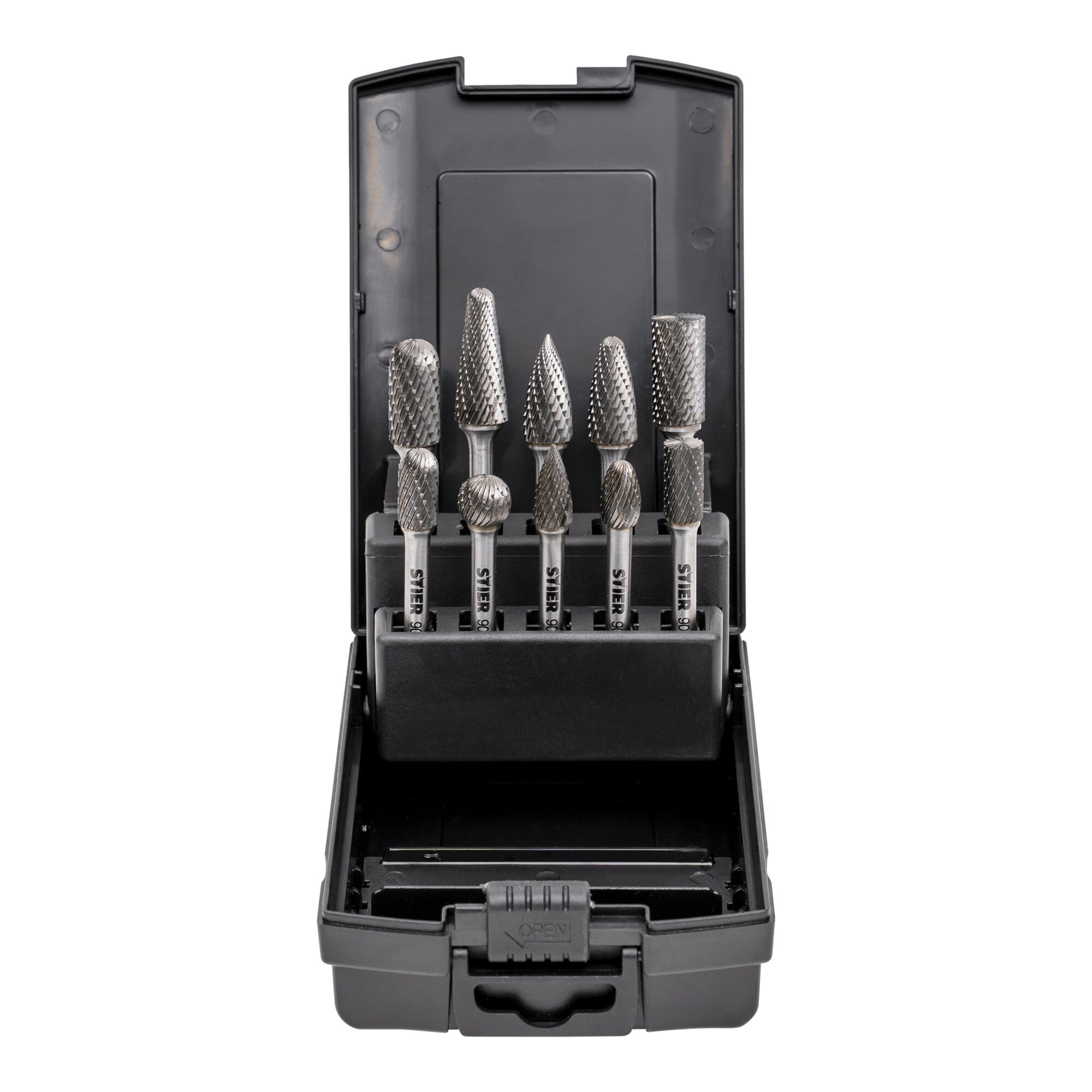 STIER Frässtifte-Set 5-tlg | 10-tlg Schaftfräser Hartmetall Stiftfräser