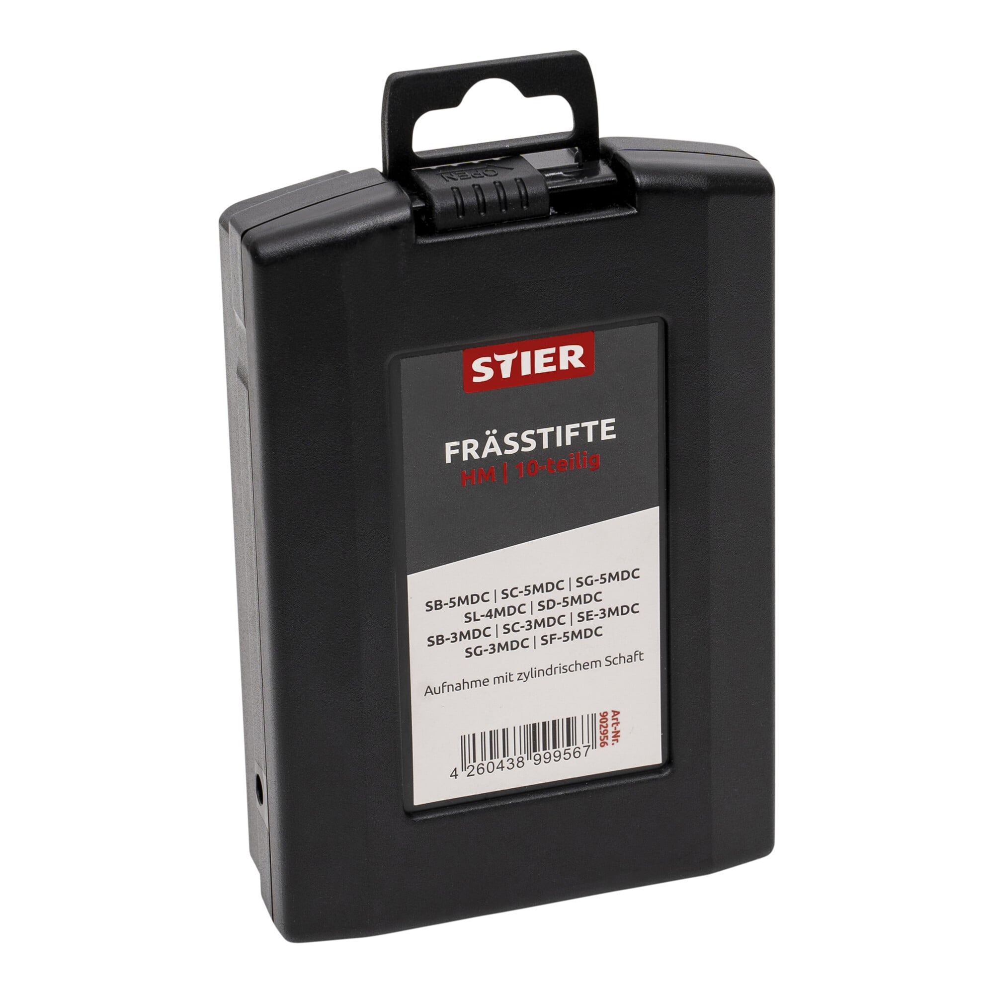 STIER Frässtifte-Set 5-tlg | 10-tlg Schaftfräser Hartmetall Stiftfräser