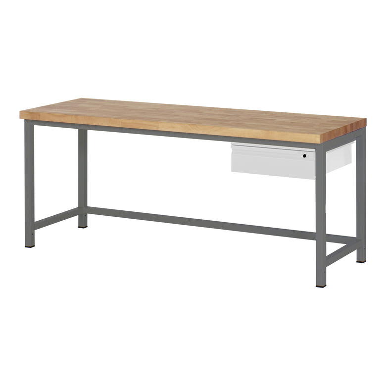 STIER Height-adjustable workbench Premium with 1 drawer