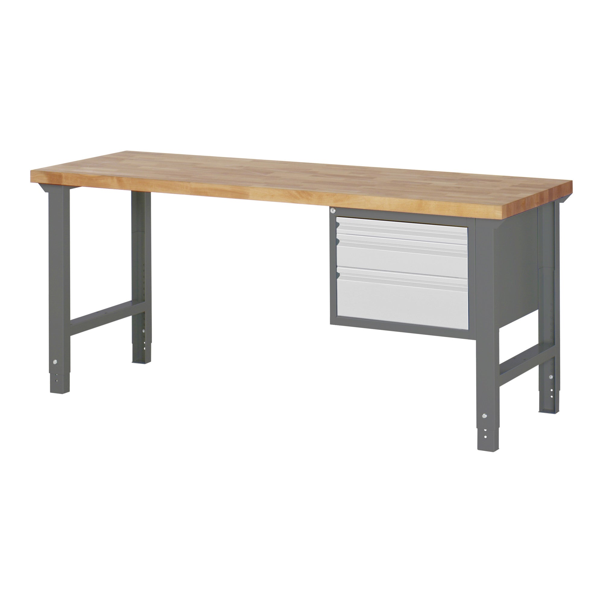 STIER Height-adjustable workbench Premium with 3 drawers