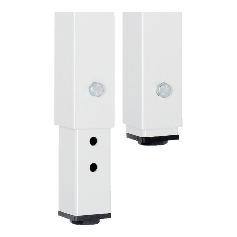 STIER Höhenverstellbare Werkbank Premium mit 2 Schubladen und 2 Flügeltüren BxTxH 1500x700x840-1040mm RAL 7035 / RAL 5012