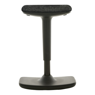 STIER Height-adjustable stool with rocking function upholstery anthracite