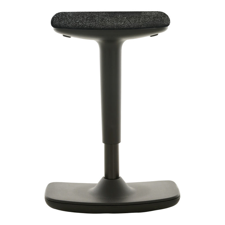 STIER Height-adjustable stool with rocking function upholstery anthracite
