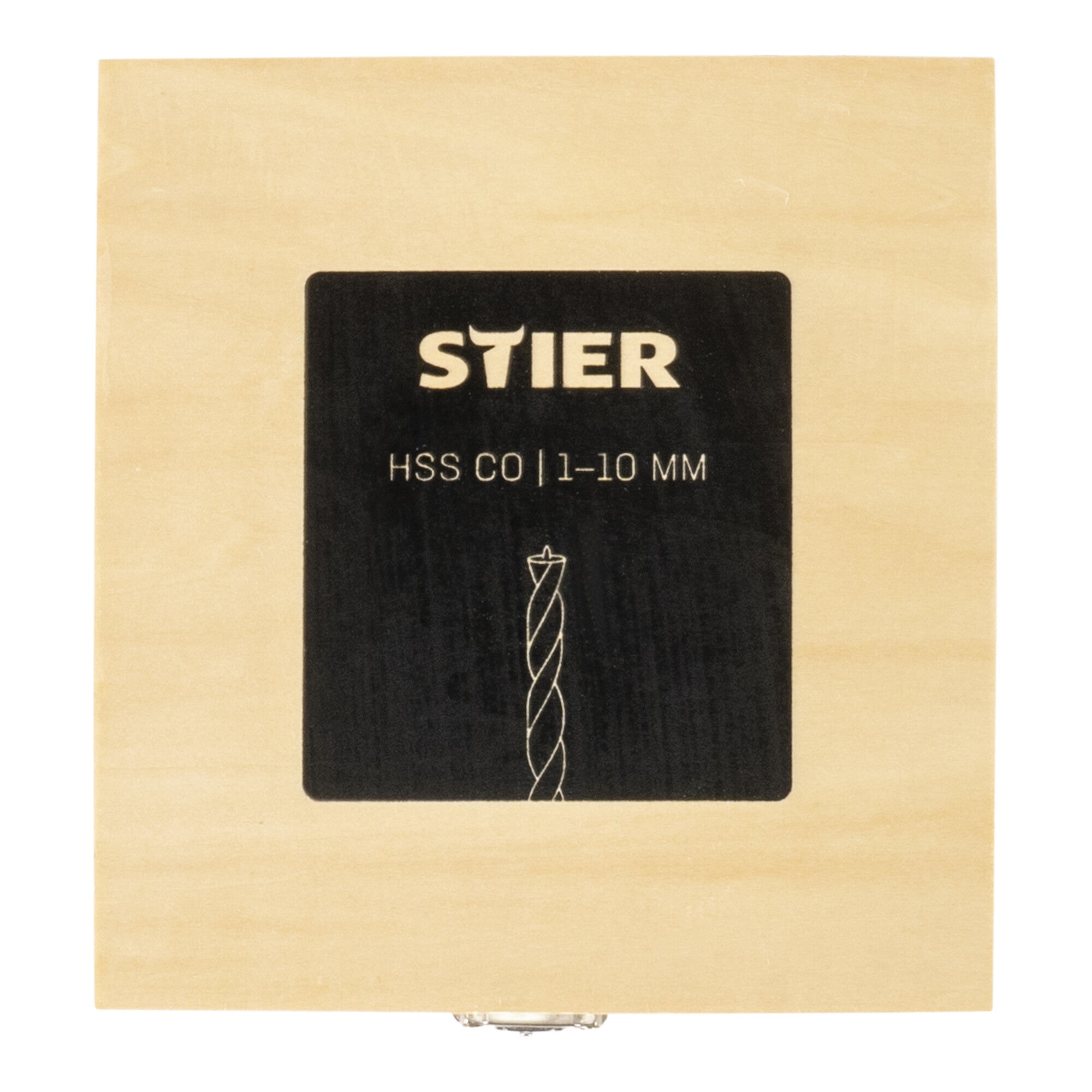 STIER Holzbohrer-Set HSS Cobalt 10-teilig Alle Größen von 1 bis 10 mm High Speed