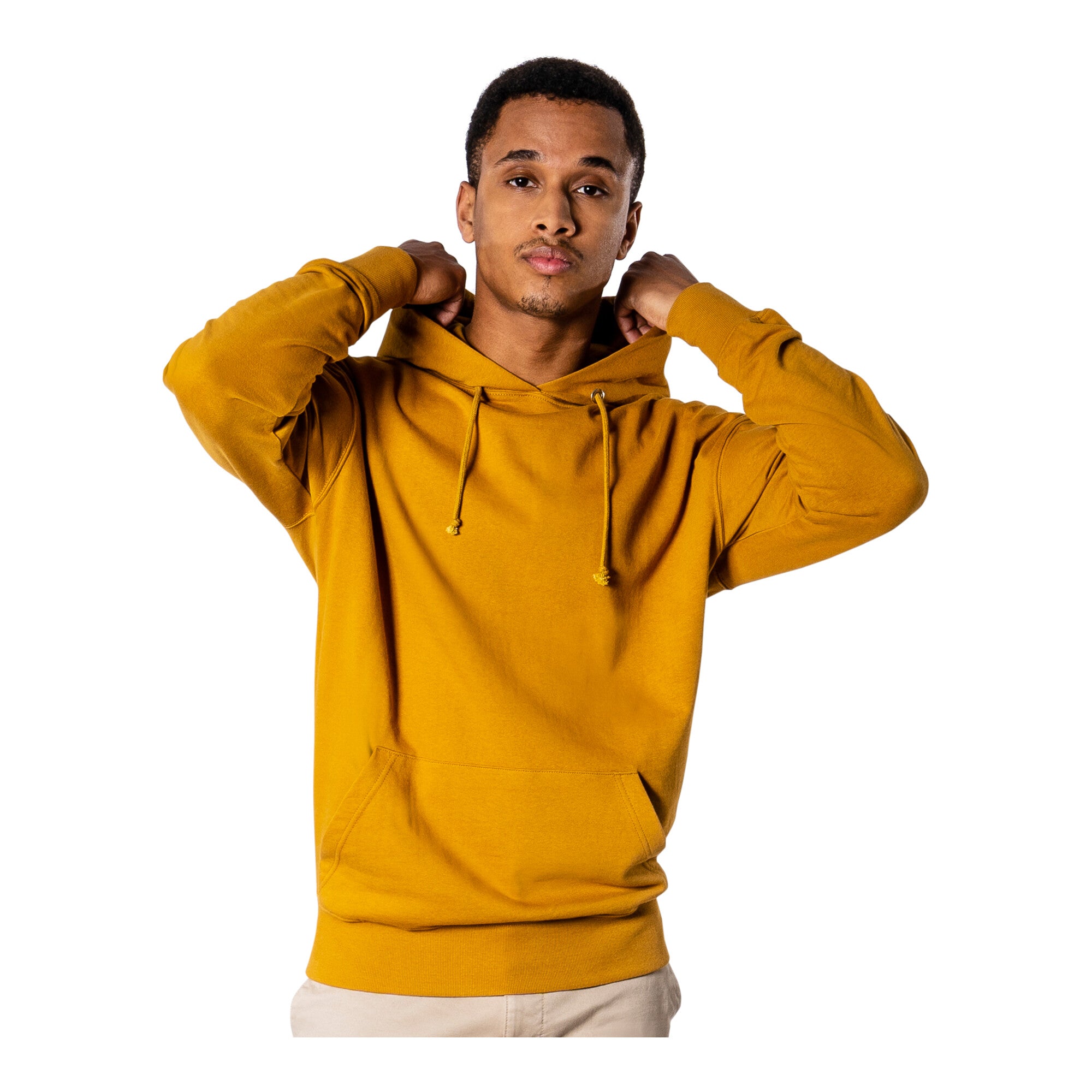 STIER Hoodie S Golden Brown