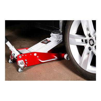 STIER hydraulic trolley jack 2.5 tonnes car jack aluminum lifting height 465 mm