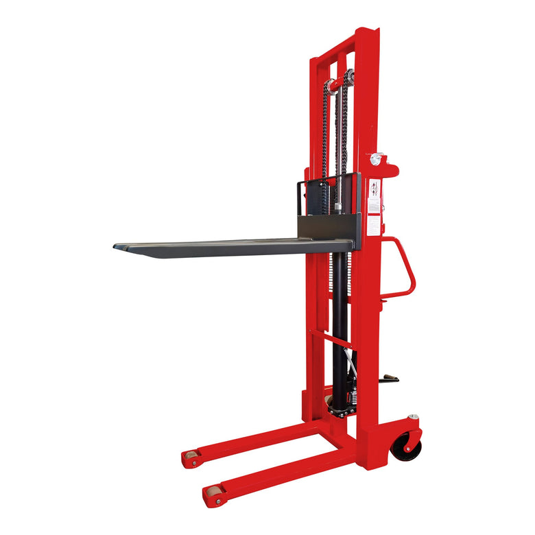 STIER Hydraulik-Stapler | Tragkraft 1000kg | Hubhöhe 2500mm | Qualitäts-Hydraulikpumpe | Profil-Stahlkonstruktion