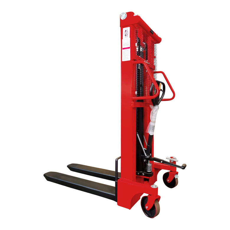 STIER Hydraulik-Stapler | Tragkraft 1000kg | Hubhöhe 2500mm | Qualitäts-Hydraulikpumpe | Profil-Stahlkonstruktion