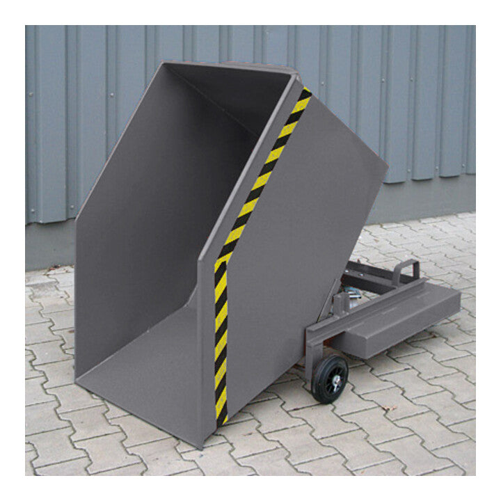 STIER Kastenwagen mit Rollen + Einfahrtaschen 300kg 500l anthrazitgrau