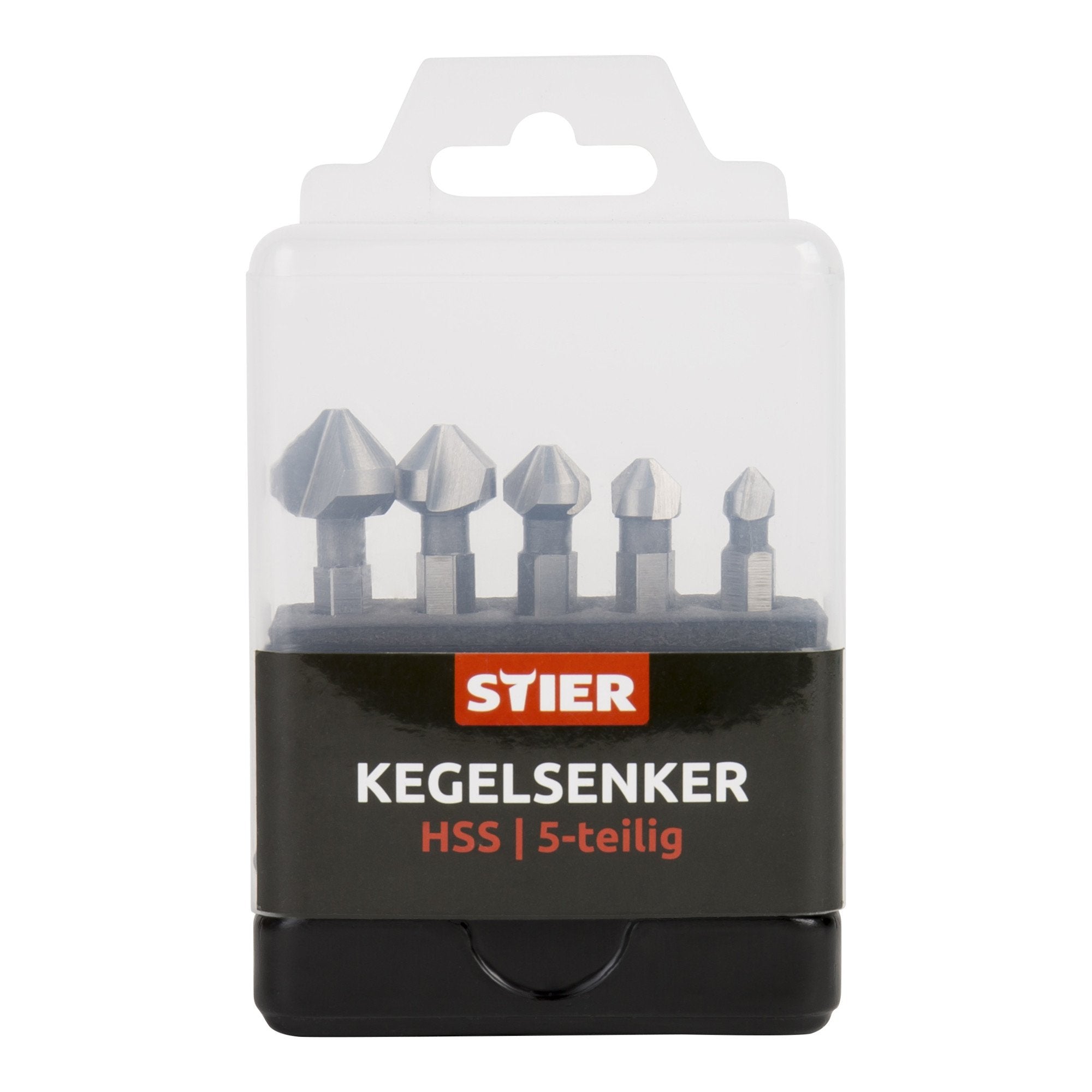STIER countersink set 5-piece bit shank 1/4"