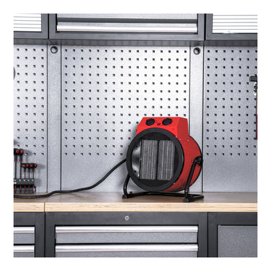 STIER Keramik-Heizlüfter 5,0 kW stufeloses Thermostat Elektroheizer Camping