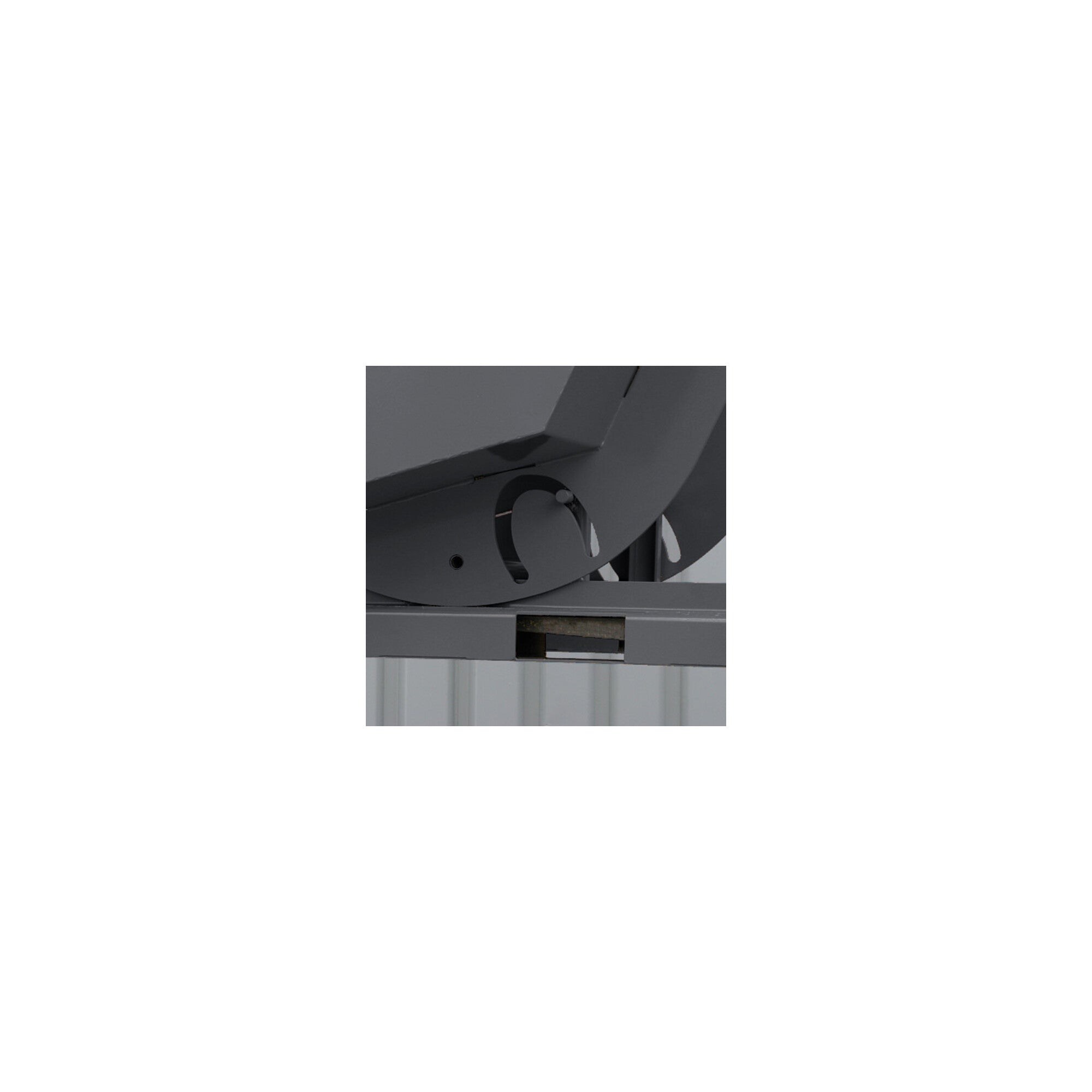 STIER tipping container high height 750l 1000kg anthracite grey