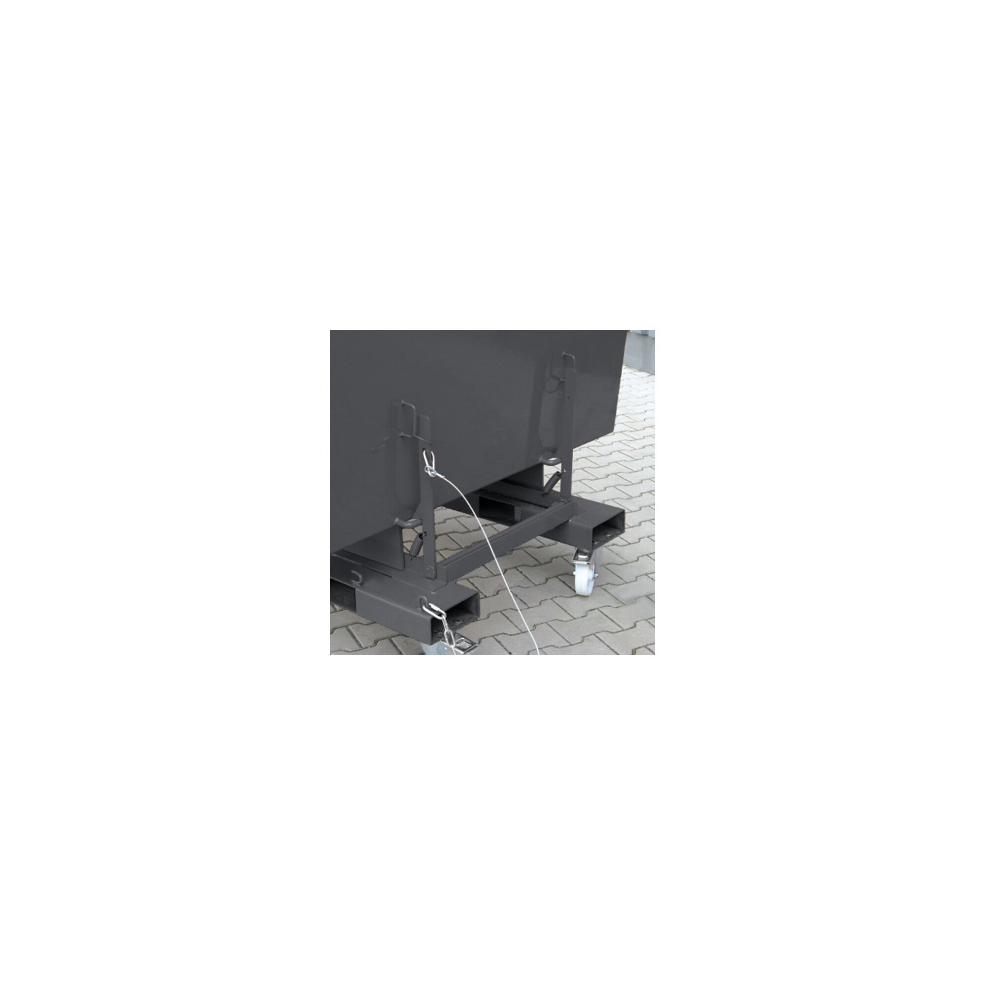 STIER tipping container high height 750l 1000kg anthracite grey
