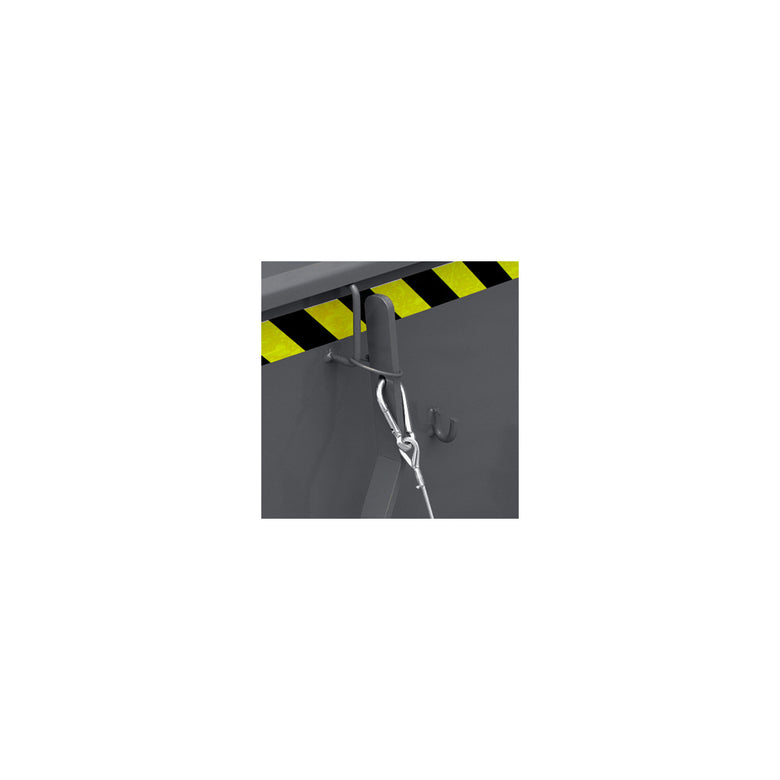 STIER tipping container low height 1000l 1500kg anthracite grey
