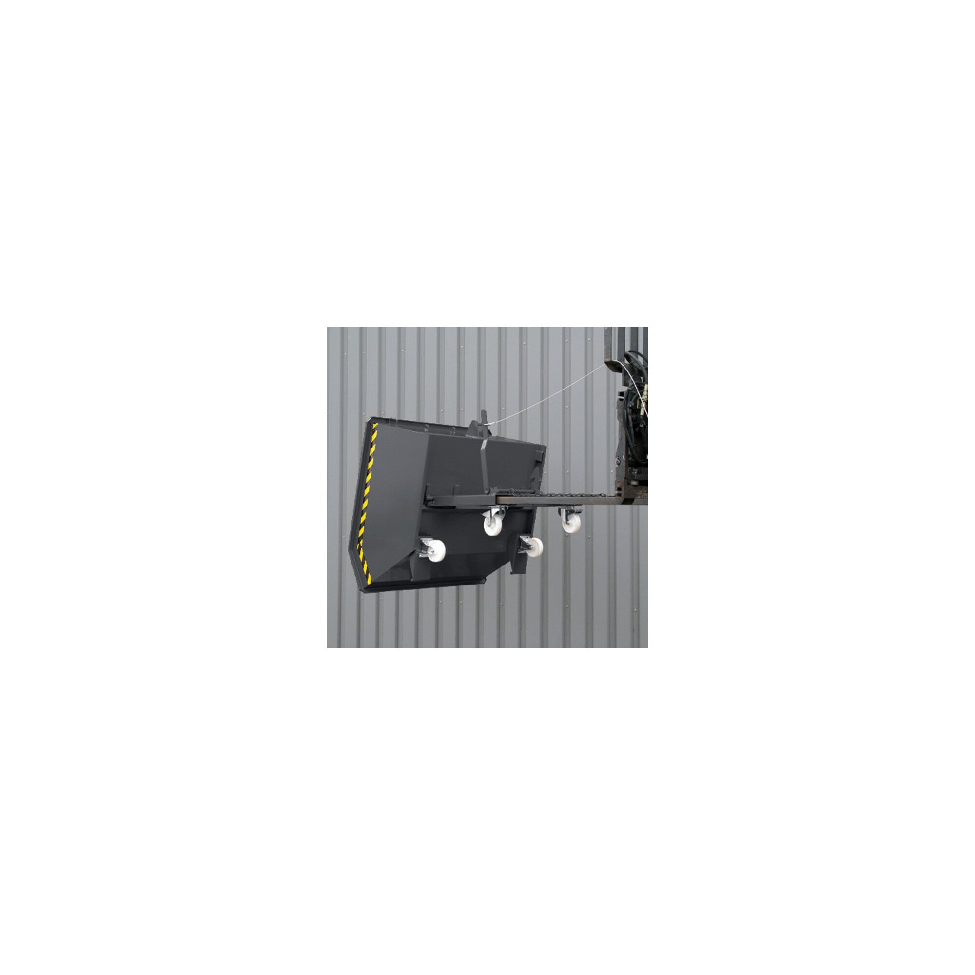 STIER tipping container low height 1000l 1500kg anthracite grey