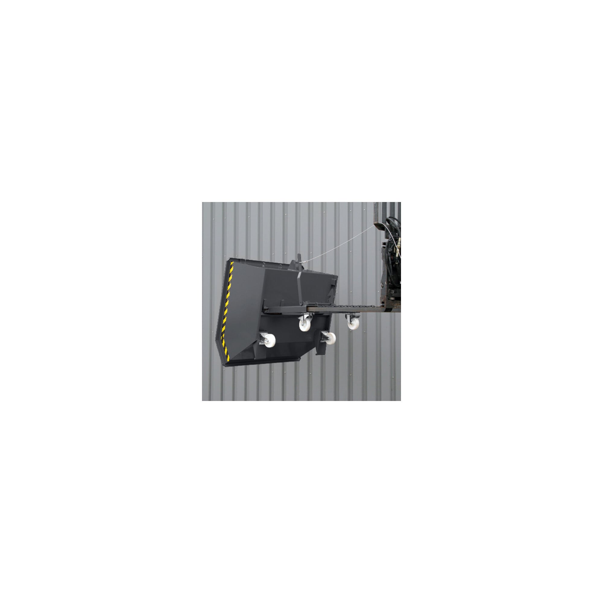 STIER tipping container low height 500l 1000kg anthracite grey