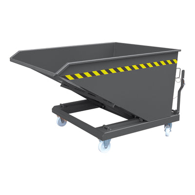 STIER tipping container with scissor-tilting mechanism 1000l 1000kg anthracite grey