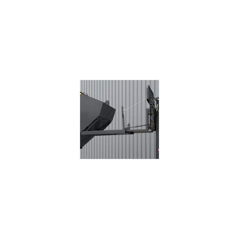 STIER tipping container with scissor-tilting mechanism 1000l 1000kg anthracite grey