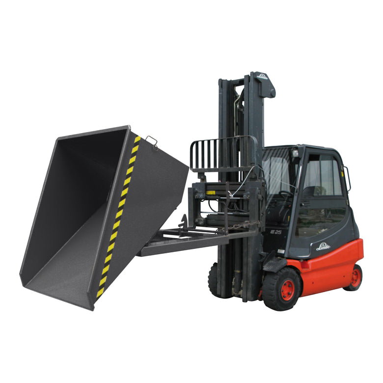 STIER tipping container with scissor-tilting mechanism 1000l 1000kg anthracite grey