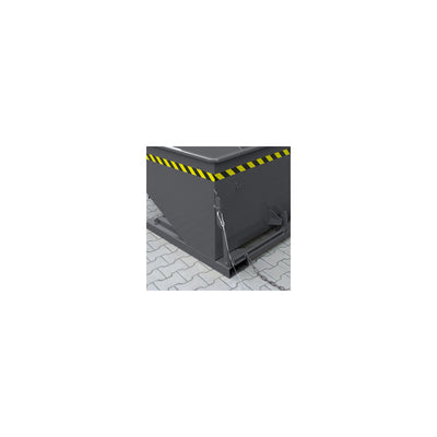 STIER tipping container with scissor-tilting mechanism 500l 1000kg anthracite grey