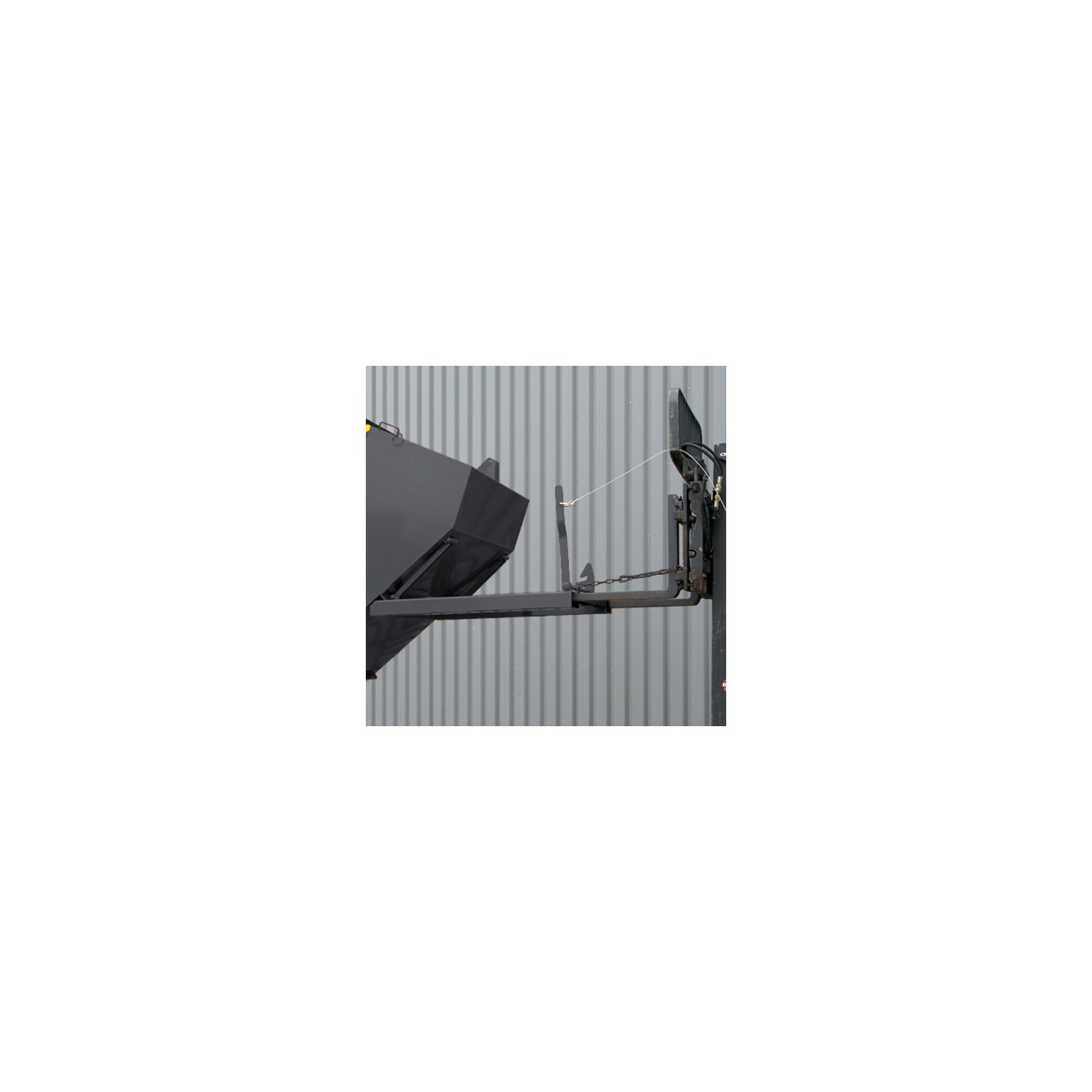 STIER tipping container with scissor-tilting mechanism 500l 1000kg anthracite grey