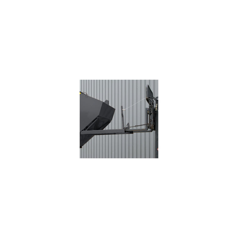 STIER tipping container with scissor-tilting mechanism 500l 1000kg anthracite grey