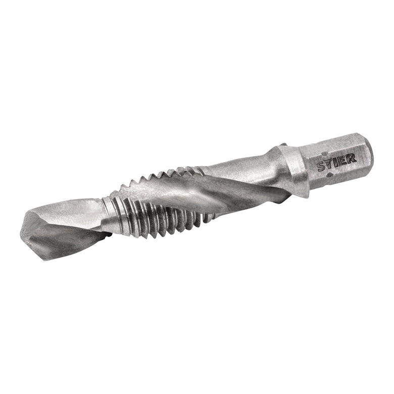 STIER combination tap bit M3 to M10 DIN 3126 HSS-G 1/4" hexagon