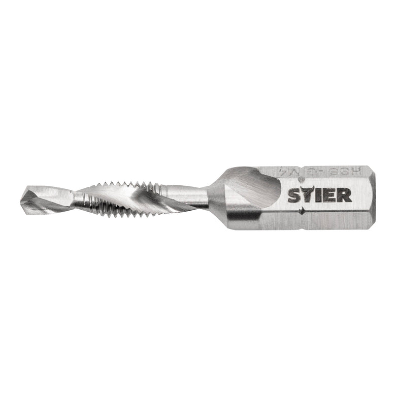 STIER Kombigewindebohrer Bit M3 bis M10 DIN 3126 HSS-G 1/4"-Sechskant