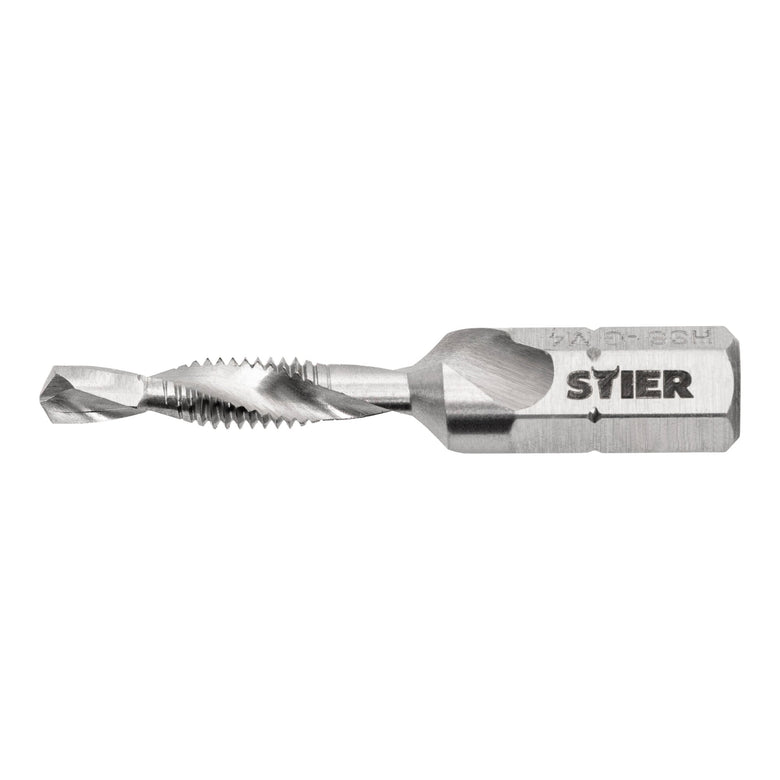 STIER combination tap bit M3 to M10 DIN 3126 HSS-G 1/4" hexagon