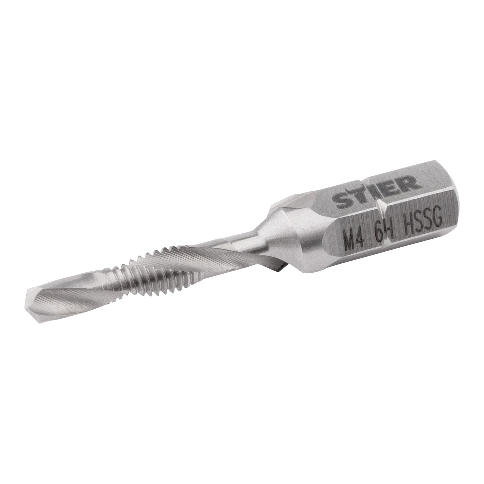 STIER Kombigewindebohrer Bit M3 bis M10 DIN 3126 HSS-G 1/4"-Sechskant