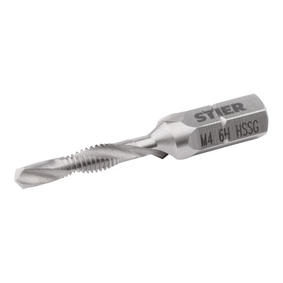 STIER Kombigewindebohrer Bit M3 bis M10 DIN 3126 HSS-G 1/4"-Sechskant