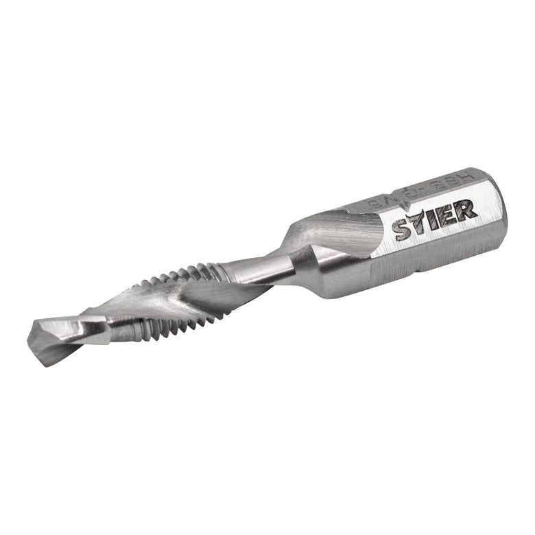 STIER combination tap bit M3 to M10 DIN 3126 HSS-G 1/4" hexagon