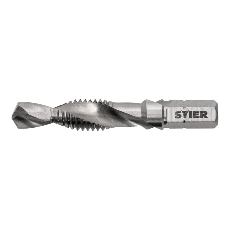 STIER Kombigewindebohrer Bit M3 bis M10 DIN 3126 HSS-G 1/4"-Sechskant