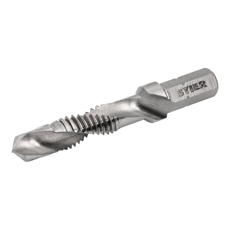 STIER combination tap bit M3 to M10 DIN 3126 HSS-G 1/4" hexagon