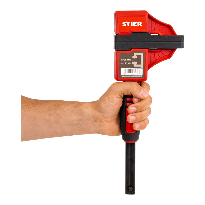 STIER Kompaktzwinge optimal für Arbeiten auf engem Raum 150 mm Spannweite 60 mm