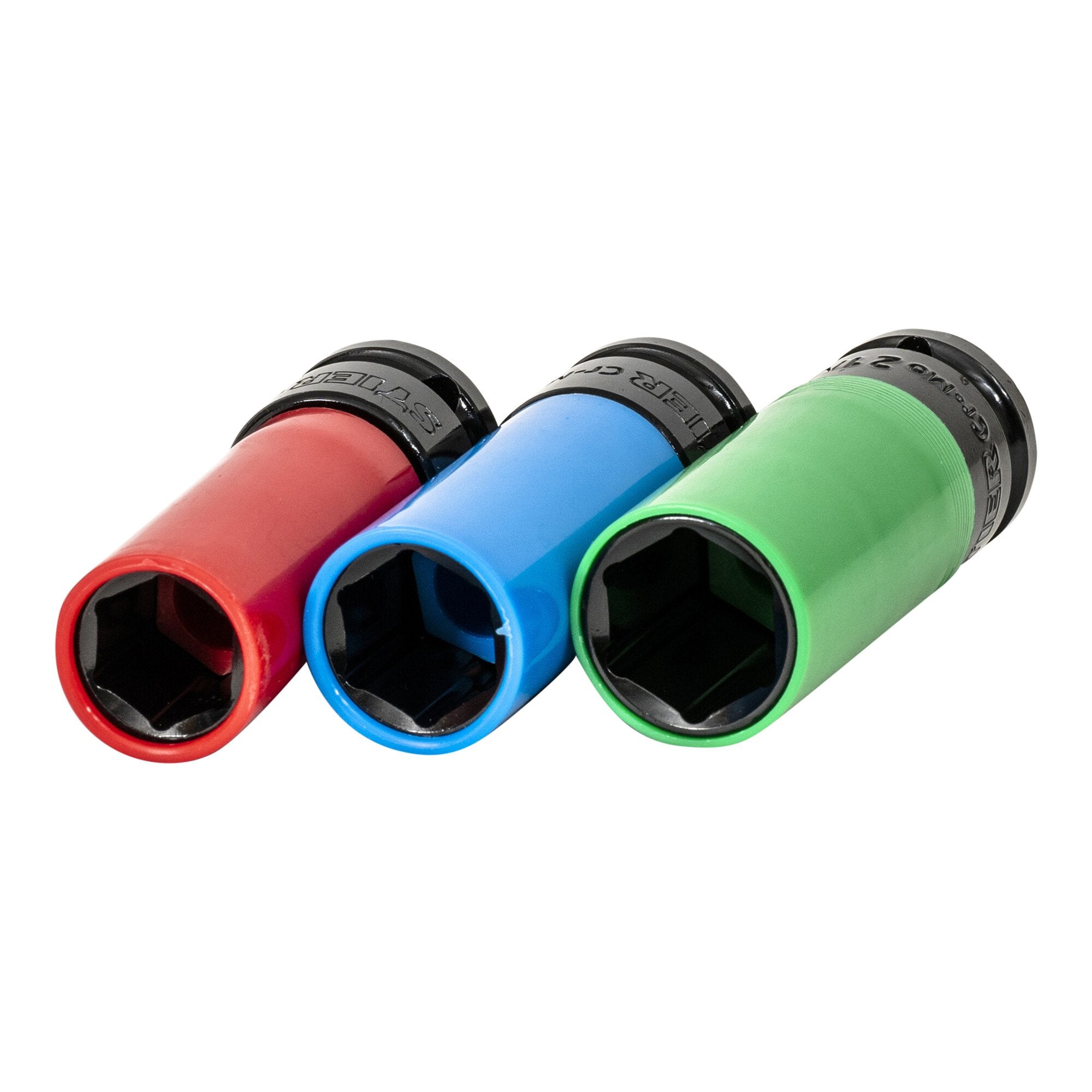 STIER Kraft Steckschlüssel Satz Antrieb 1/2 Zoll Nüsse Schonnüsse 3-teilig SW