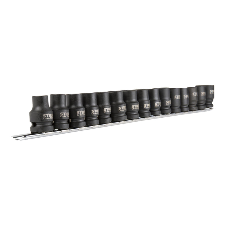 STIER impact screwdriver bit assortment 1/2 inch hexagon 15-piece