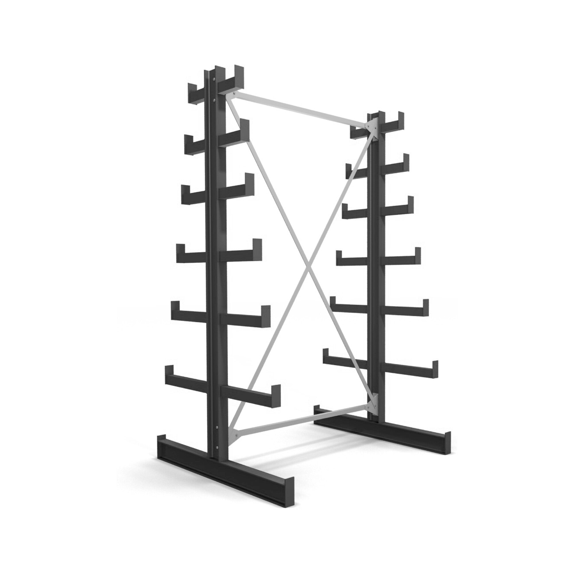 STIER cantilever rack double-sided 6 levels storage rack with various field numbers