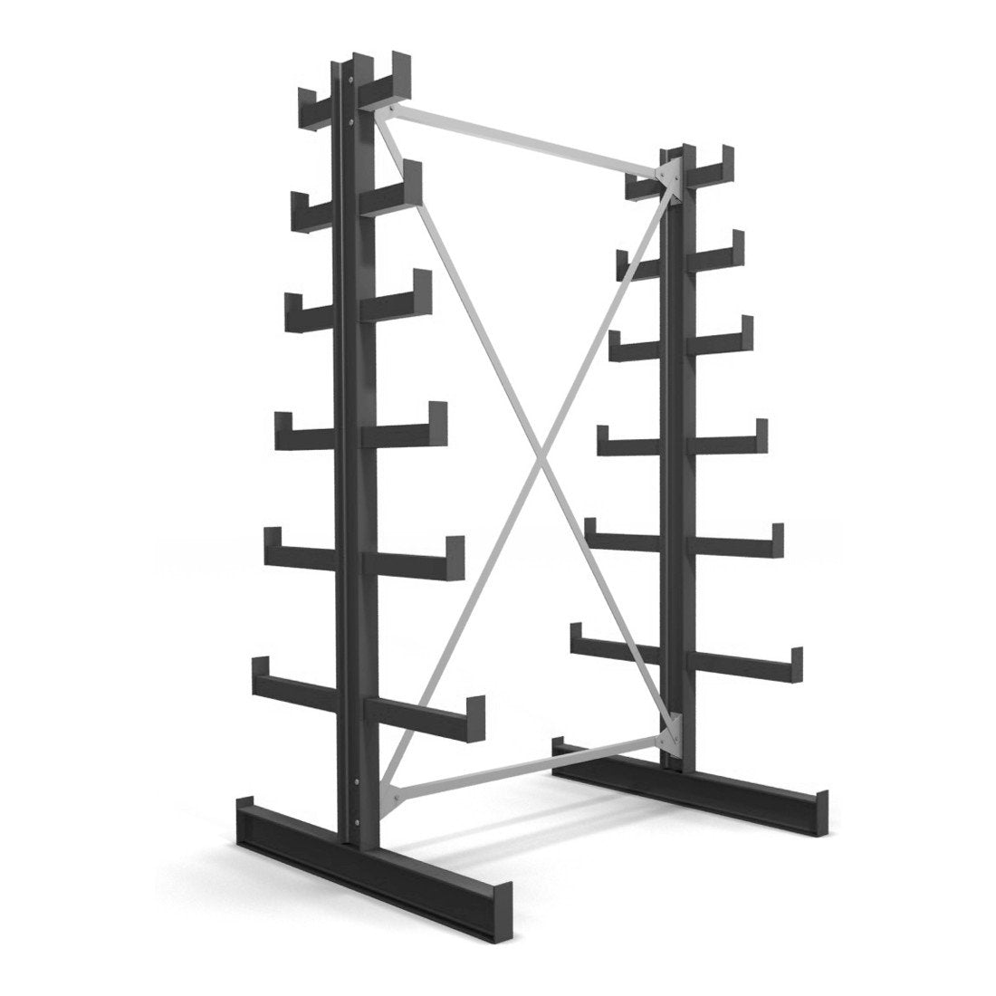 STIER cantilever rack double-sided 6 levels storage rack with various field numbers