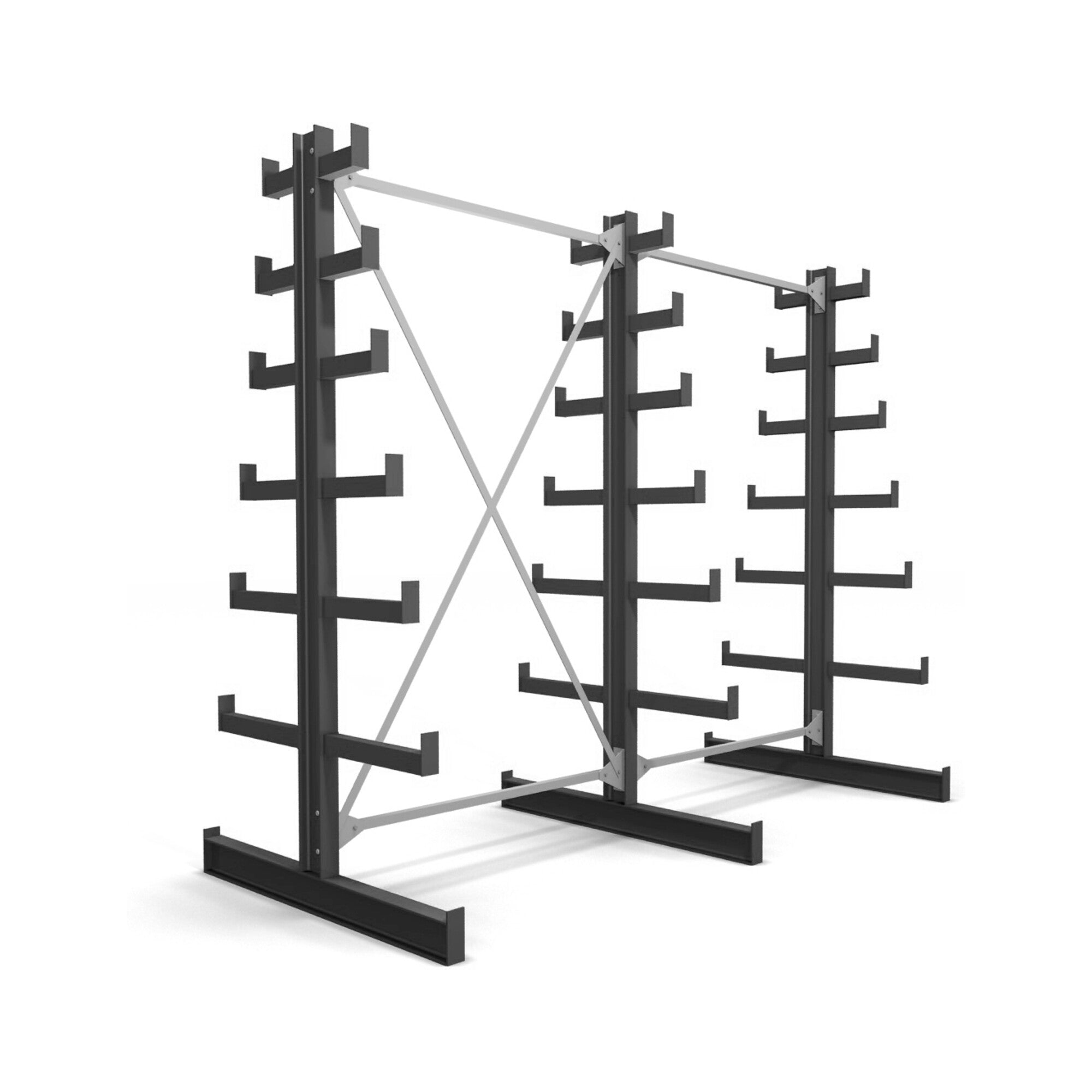 STIER cantilever rack double-sided 6 levels storage rack with various field numbers